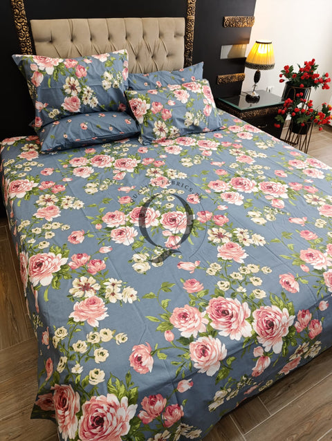 PC-1136: 4 Pillows Cotton Bed Sheet