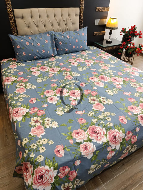 PC-1136: 4 Pillows Cotton Bed Sheet