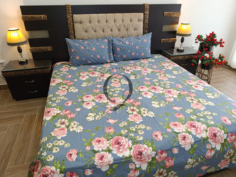 PC-1136: 4 Pillows Cotton Bed Sheet