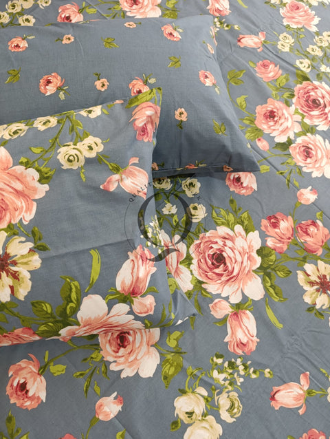 PC-1136: 4 Pillows Cotton Bed Sheet