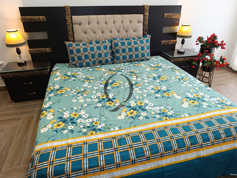 PC-1140: 4 Pillows Cotton Bed Sheet