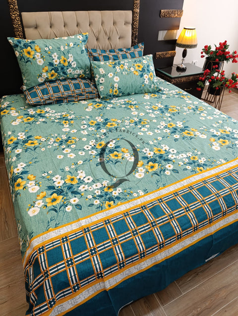 PC-1140: 4 Pillows Cotton Bed Sheet