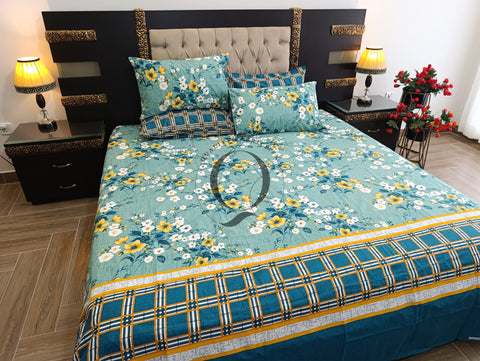PC-1140: 4 Pillows Cotton Bed Sheet