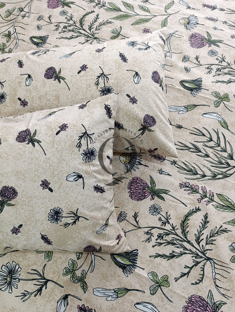 PC-1143: 4 Pillows Cotton Bed Sheet