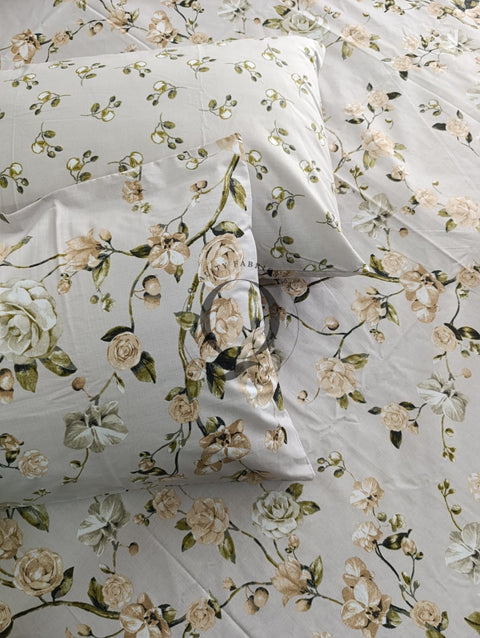 PC-1145: 4 Pillows Cotton Bed Sheet