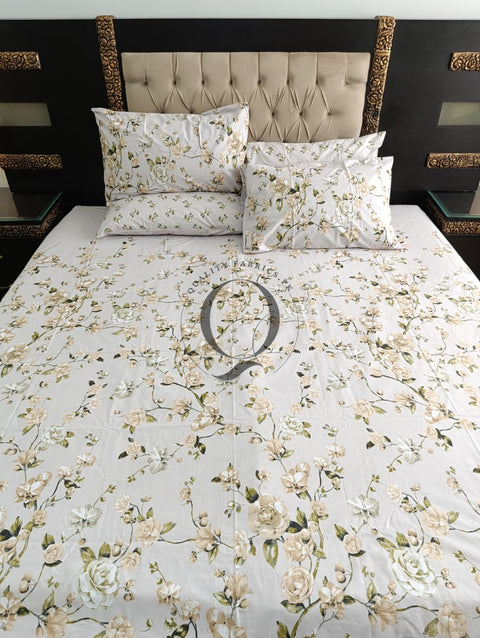PC-1145: 4 Pillows Cotton Bed Sheet