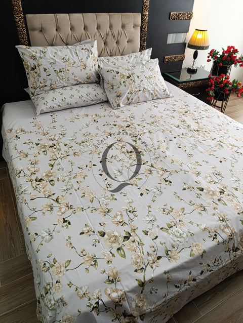 PC-1145: 4 Pillows Cotton Bed Sheet