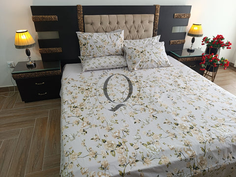 PC-1145: 4 Pillows Cotton Bed Sheet
