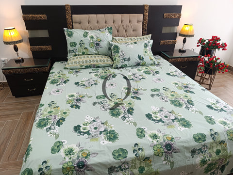 PC-1146: 4 Pillows Cotton Bed Sheet