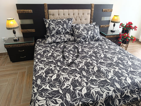 PC-1147: 4 Pillows Cotton Bed Sheet