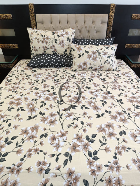 PC-1150: 4 Pillows Cotton Bed Sheet