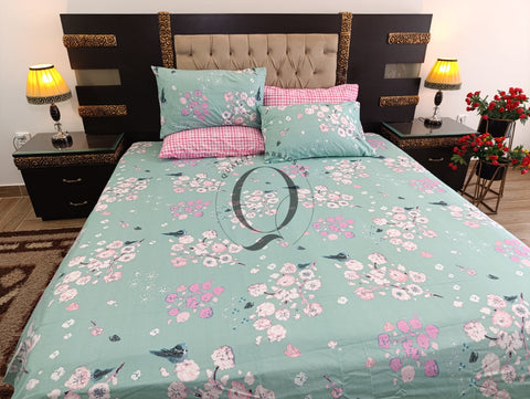 PC-1151: 4 Pillows Cotton Bed Sheet