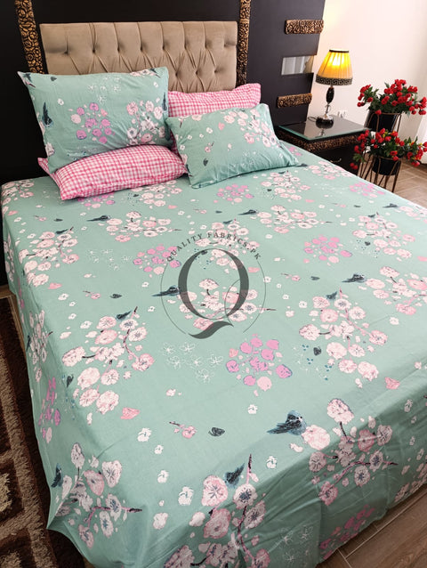 PC-1151: 4 Pillows Cotton Bed Sheet