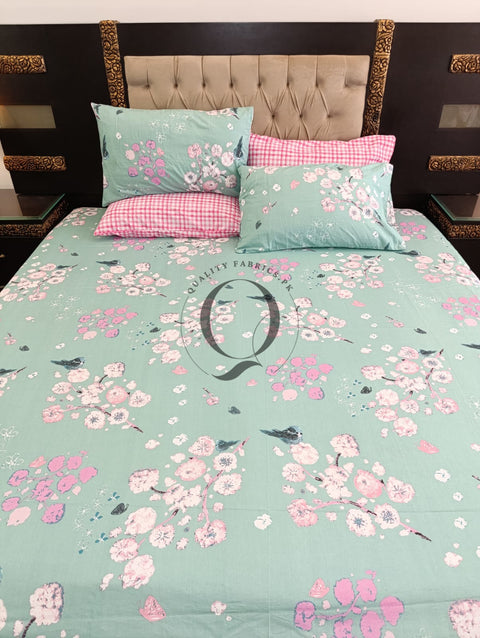 PC-1151: 4 Pillows Cotton Bed Sheet