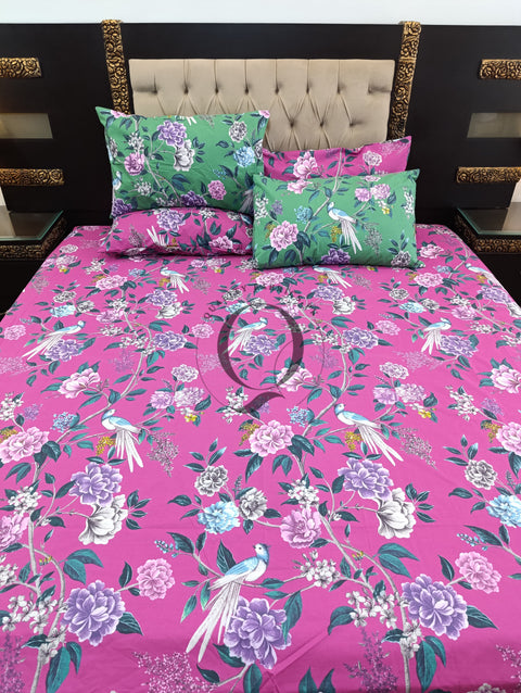 PC-1152: 4 Pillows Cotton Bed Sheet