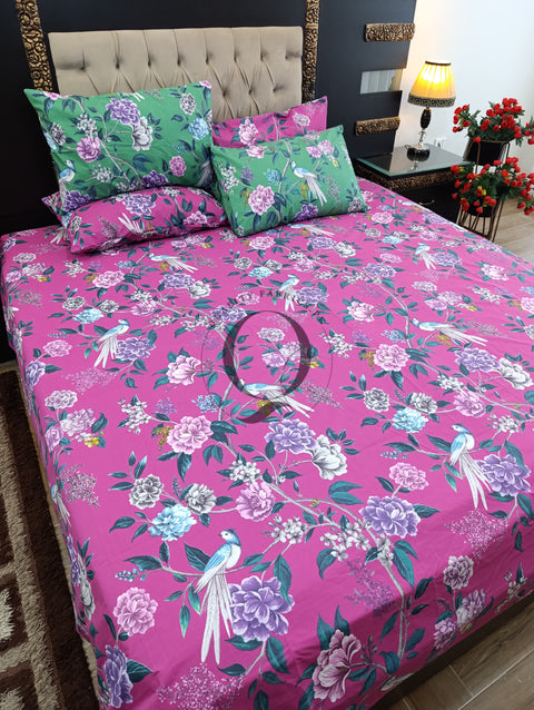 PC-1152: 4 Pillows Cotton Bed Sheet