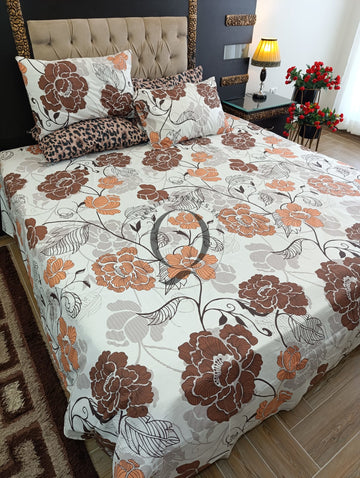 PC-1153: 4 Pillows Cotton Bed Sheet
