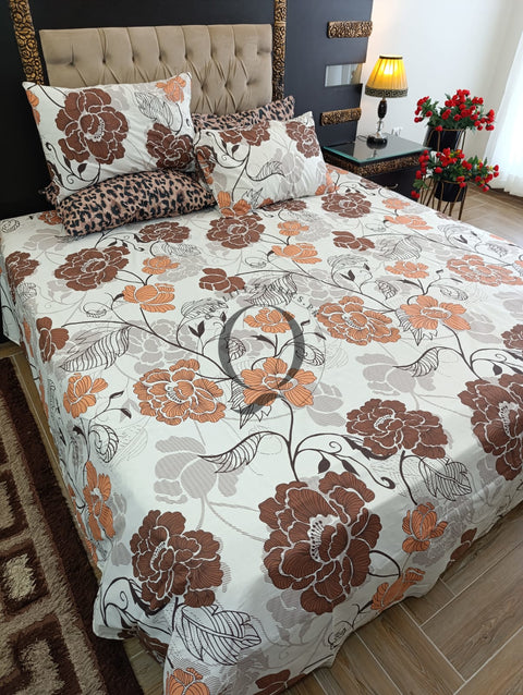 PC-1153: 4 Pillows Cotton Bed Sheet