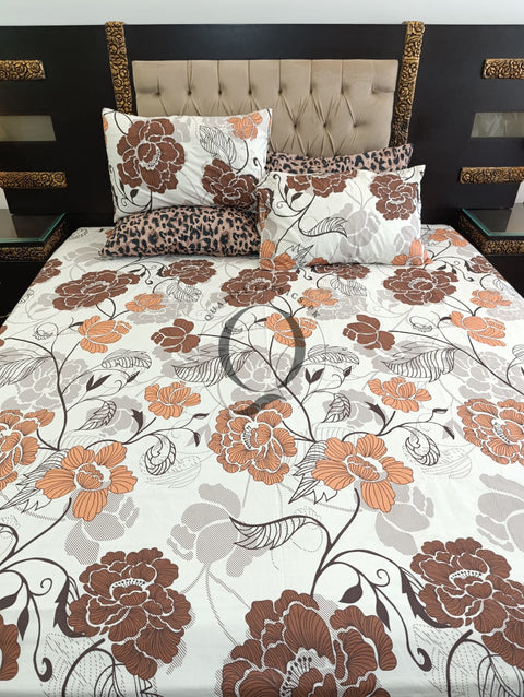PC-1153: 4 Pillows Cotton Bed Sheet