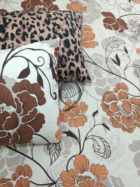 PC-1153: 4 Pillows Cotton Bed Sheet
