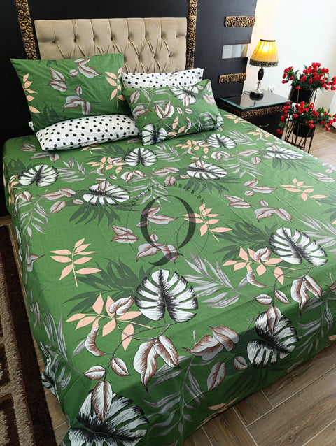 PC-1154: 4 Pillows Cotton Bed Sheet