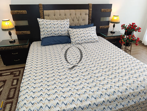 PC-1155: 4 Pillows Cotton Bed Sheet