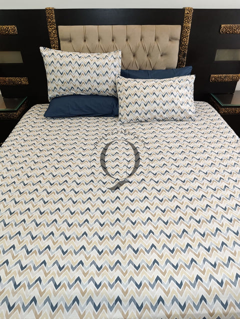 PC-1155: 4 Pillows Cotton Bed Sheet
