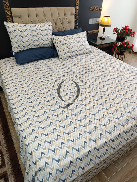 PC-1155: 4 Pillows Cotton Bed Sheet