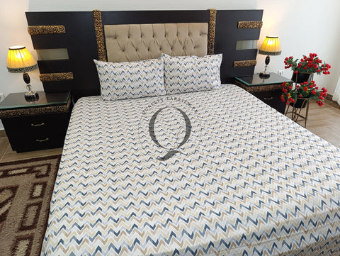PC-1155: 4 Pillows Cotton Bed Sheet