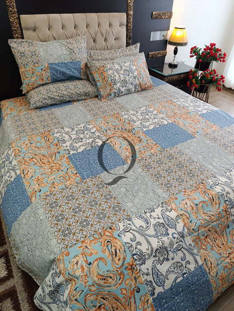 PC-1157: 4 Pillows Cotton Bed Sheet