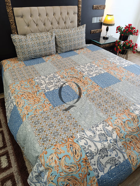 PC-1157: 4 Pillows Cotton Bed Sheet