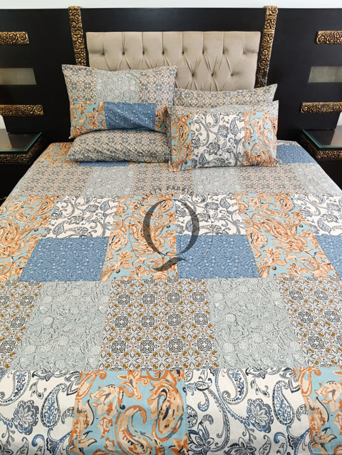 PC-1157: 4 Pillows Cotton Bed Sheet