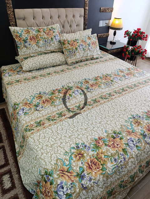 PC-1158: 4 Pillows Cotton Bed Sheet