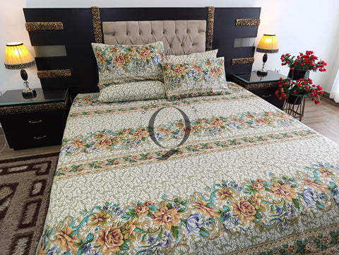 PC-1158: 4 Pillows Cotton Bed Sheet