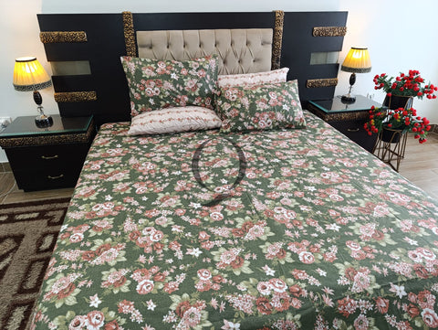 PC-1159: 4 Pillows Cotton Bed Sheet