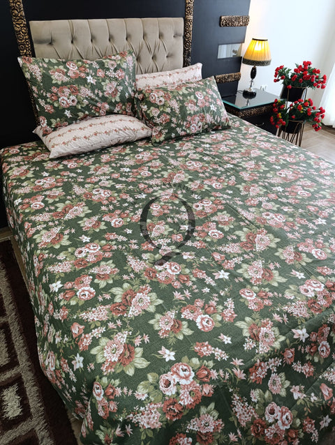 PC-1159: 4 Pillows Cotton Bed Sheet