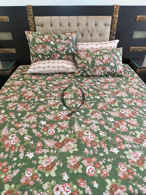 PC-1159: 4 Pillows Cotton Bed Sheet