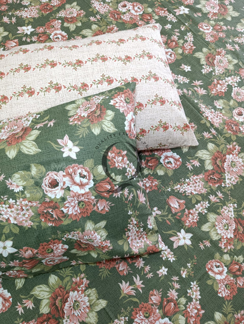 PC-1159: 4 Pillows Cotton Bed Sheet