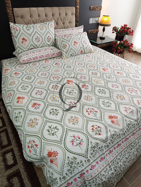 PC-1160: 4 Pillows Cotton Bed Sheet