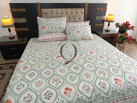 PC-1160: 4 Pillows Cotton Bed Sheet