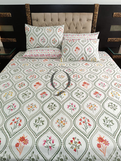 PC-1160: 4 Pillows Cotton Bed Sheet