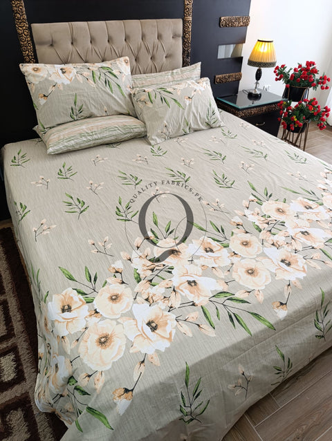 PC-1163: 4 Pillows Cotton Bed Sheet