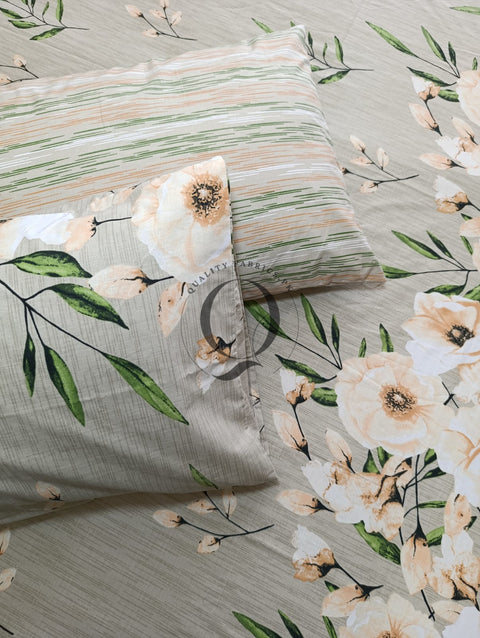 PC-1163: 4 Pillows Cotton Bed Sheet