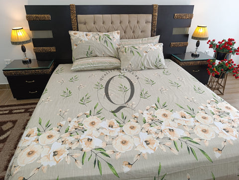 PC-1163: 4 Pillows Cotton Bed Sheet