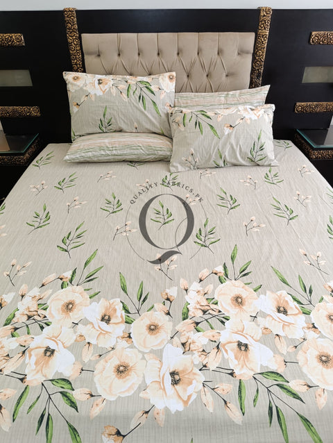 PC-1163: 4 Pillows Cotton Bed Sheet