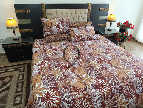 PC-1167: 4 Pillows Cotton Bed Sheet