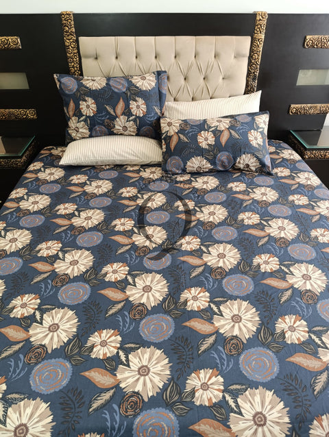 PC-1168: 4 Pillows Cotton Bed Sheet