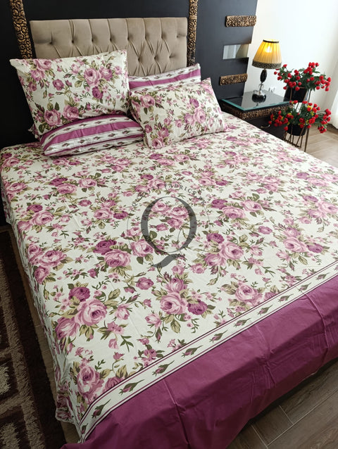 PC-1171: 4 Pillows Cotton Bed Sheet