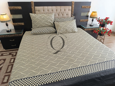 PC-1172: 4 Pillows Cotton Bed Sheet