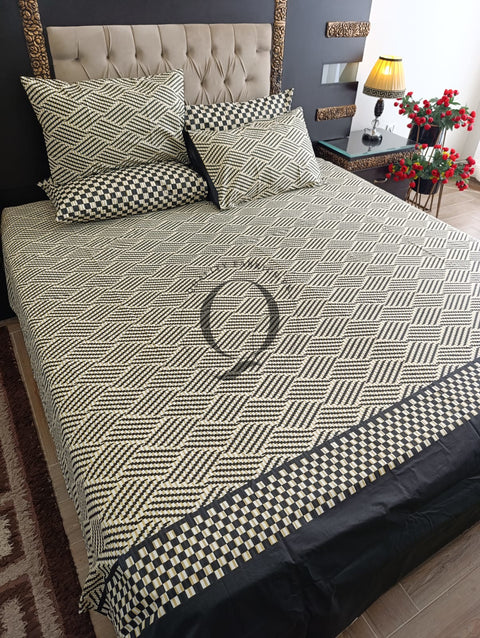 PC-1172: 4 Pillows Cotton Bed Sheet
